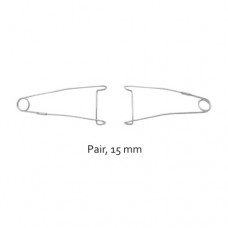 Jaffe Wire Lid Retractor Pair Stainless Steel, Blade Size 15 mm Jaffe Wire Lid Retractor Pair Stainless Steel, Blade Size 15 mm